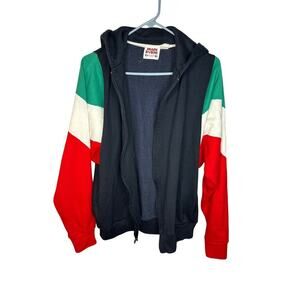 Main Event Athletic Club Sweatshirt Men’s Large Black Full Zip Vintage